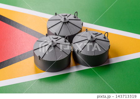Liquefied gas or oil storage tanks set representing the concept of supply and distribution Liquefied gas or oil storage tanks set representing the concept of supply and distribution 143713319