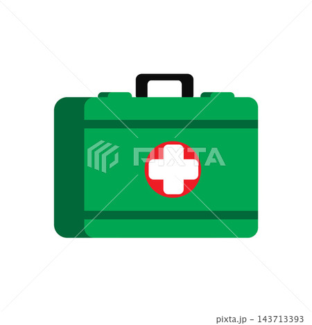 First AID kit with cross symbol. Medical...のイラスト素材 [143713393] - PIXTA