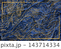 dark mineral gold border and black dark blue granite marble luxury interior texture 143714334
