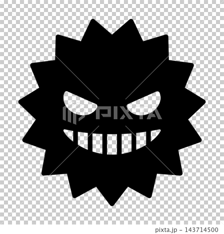 Evil-faced virus icon Evil-faced virus icon 143714500