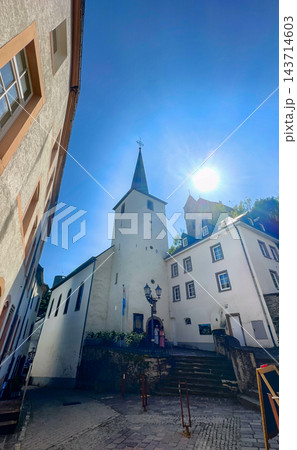 Peaceful walk through charming city with guided history insights 143714603