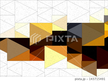 Abstract geometric background with warm brown and orange gradient low poly triangle pattern, modern mosaic texture Abstract geometric background with warm brown and orange gradient low poly triangle pattern, modern mosaic texture 143715491