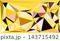 Abstract geometric background with yellow triangles, modern vector illustration for banner, presentation and social media design 143715492