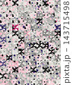 Pink and grey geometric camouflage seamless pattern with navy and black shapes, modern camo background texture 143715498