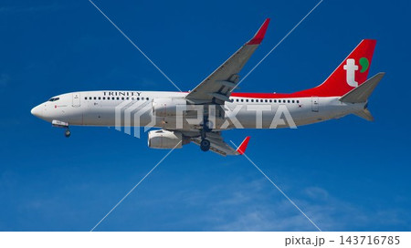 トリニティ航空(旧ティーウェイ航空)のボーイング737-800型旅客機 トリニティ航空(旧ティーウェイ航空)のボーイング737-800型旅客機 143716785