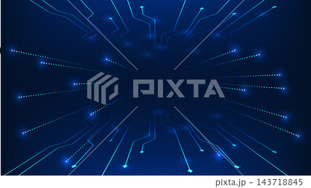Abstract technology background digital circuit lines and data streams with speed effects, representing high-speed data transmission, network connectivity, information exchange, digital communication Abstract technology background digital circuit lines and data streams with speed effects, representing high-speed data transmission, network connectivity, information exchange, digital communication 143718845