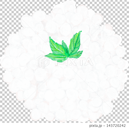 白いサゴパールのデザートのイラスト 143720242