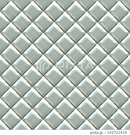 Diagonal Square Pillow Stud Chrome Plate Texture 143722419