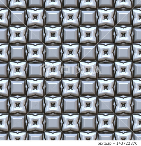 Checkerboard Square Cushion and Star Studs Metal Texture Checkerboard Square Cushion and Star Studs Metal Texture 143722870