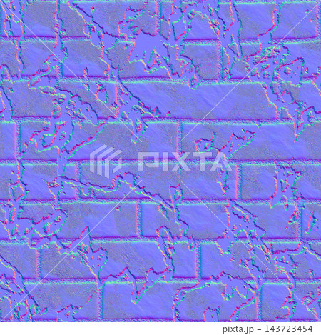Damaged Brick Wall with Peeling Plaster Normal Map Damaged Brick Wall with Peeling Plaster Normal Map 143723454