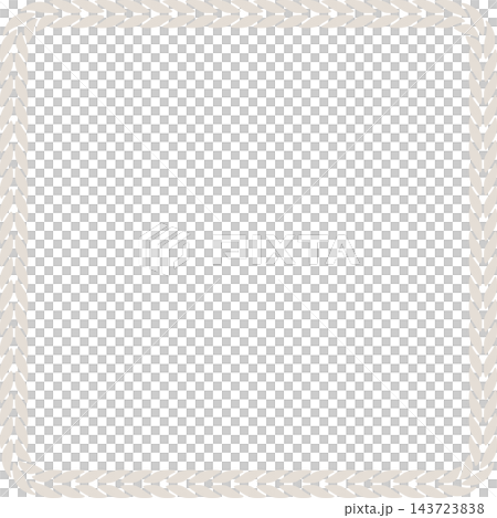 Square Knitting Yarn Frame, Single Loop, Thick, Greige, Vector Square Knitting Yarn Frame, Single Loop, Thick, Greige, Vector 143723838