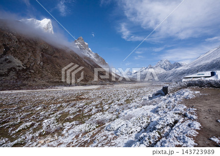 Landscape from Pheriche town area, EBC trekking, Nepal 143723989