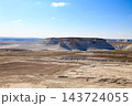 Bozzhira valley aerial view, Mangystau region, Kazakhstan 143724055