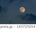 Full Moon In The Night Sky Over Keelung, Taiwan 143725054
