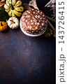 Spooky Halloween cake with eyes 143726415