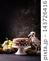 Spooky Halloween cake with eyes 143726416