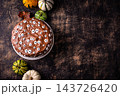 Spooky Halloween cake with eyes 143726420