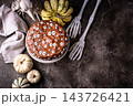 Spooky Halloween cake with eyes 143726421