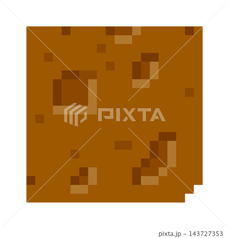 Retro Game Soil Tile Pixel Art 143727353