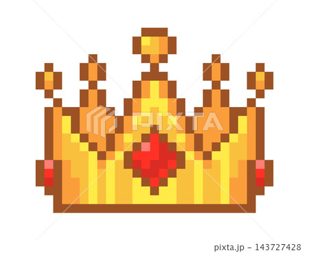 Crown With Gem Pixel Art Crown With Gem Pixel Art 143727428