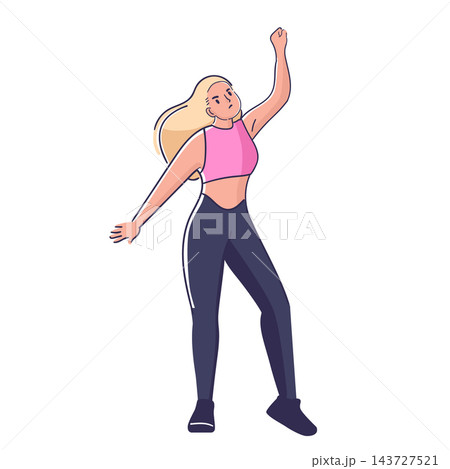 Angry Woman Protesting Raising Fist 143727521