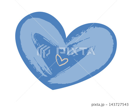 Heart Scribble Crayon Sketch 143727543