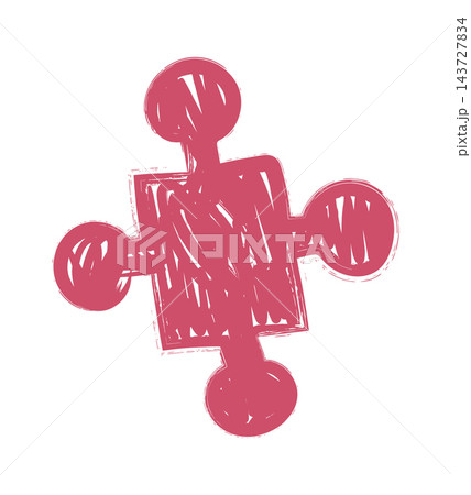 Puzzle Piece Scribble Sketch Puzzle Piece Scribble Sketch 143727834