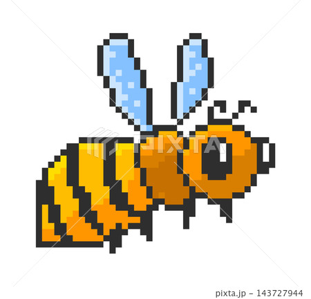 Bee Flying Pixel Art 143727944