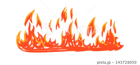 Fire Flame Border Hand Drawn Fire Flame Border Hand Drawn 143728050