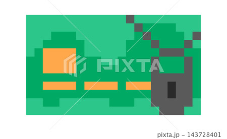 Padlock Securing Data Pixel Art Padlock Securing Data Pixel Art 143728401