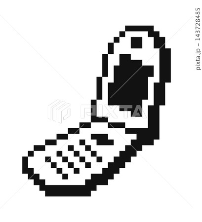 FlipPhone Open Pixel Art 143728485