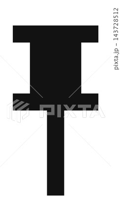 Pushpin Pixel Icon Retro 143728512