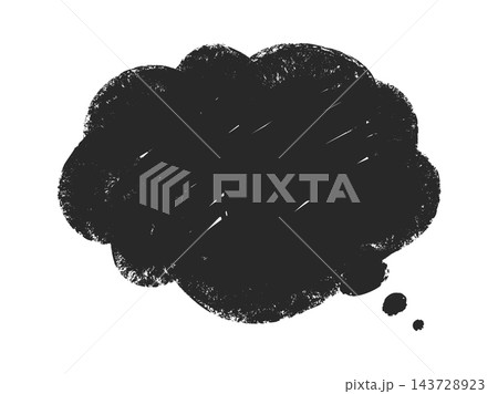 Speech Bubble Grunge Crayon Sketch Speech Bubble Grunge Crayon Sketch 143728923