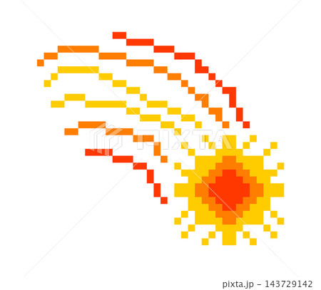 Sun Comet Trail Pixel Art Sun Comet Trail Pixel Art 143729142