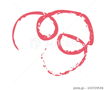 Abstract Crayon Brushstroke Sign 143729548