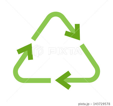 Recycle Symbol Looping Arrows Cartoon 143729578