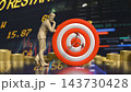 Businessman Planning Financial Target Strategy 3d render. 143730428