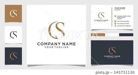CS or SC initial letter design monogram. 143731130