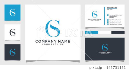 CS or SC initial letter design monogram. 143731131