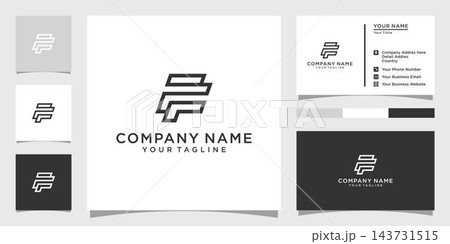 FF or F initial letter logo design concept 143731515