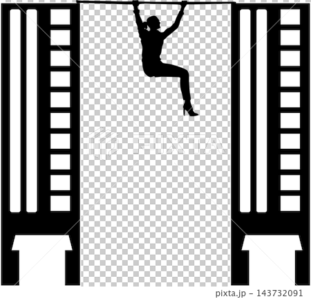 一幅描繪一位被吊死的女商人的插圖。 143732091