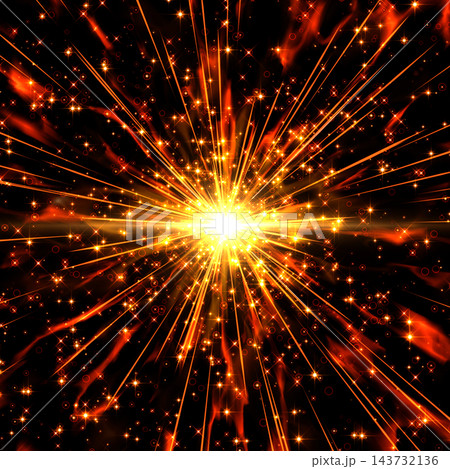 Orange glitter particles and lines effect backgrou Orange glitter particles and lines effect backgrou 143732136