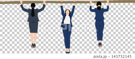 一幅描繪一位被吊死的女商人的插圖。 143732145
