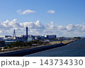 阪神高速5号湾岸線(神戸方面行)からの舞洲のゴミ焼却場(大阪広域環境施設)　大阪府大阪市此花区 143734330