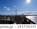阪神高速5号湾岸線(神戸方面行)中島PA 展望室から大阪方面を見た風景　大阪部大阪市西淀川区 143734335