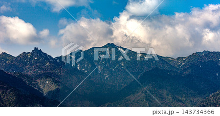 屋久島パノラマ　宮之浦岳日本百名山　(春 143734366