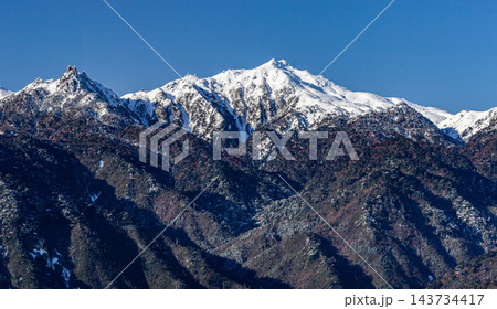 屋久島パノラマ　宮之浦岳　 日本百名山　(冬 143734417