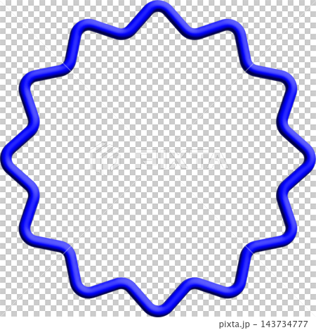 Starburst frame, blue neon outline seal border with empty center, blank badge and label template Starburst frame, blue neon outline seal border with empty center, blank badge and label template 143734777