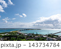 沖縄県　野甫島から望む伊平屋島 143734784