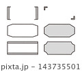 手書き風_フレーム,ラベル,括弧,あしらい_01 143735501